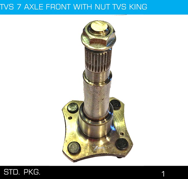 TVS 7 AXLE FRONT WITH NUT TVS KING